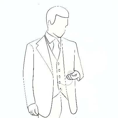 A person in a suit Description automatically generated